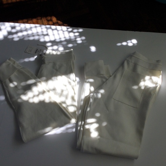 ZARA Sports Wear, Cream Pants, Pockets, Drawstring Sexy Sports Wear - Picture 5 of 6